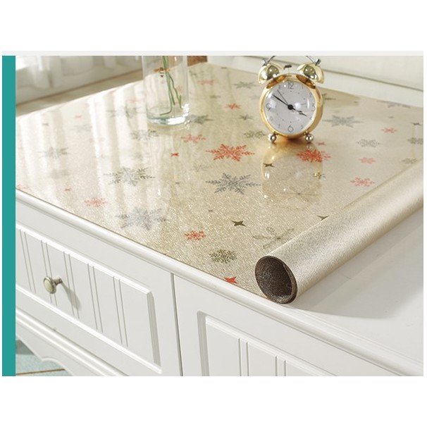 Khăn trải bàn chống thấm PVC tấm trải bàn hoa văn Bắc Âu