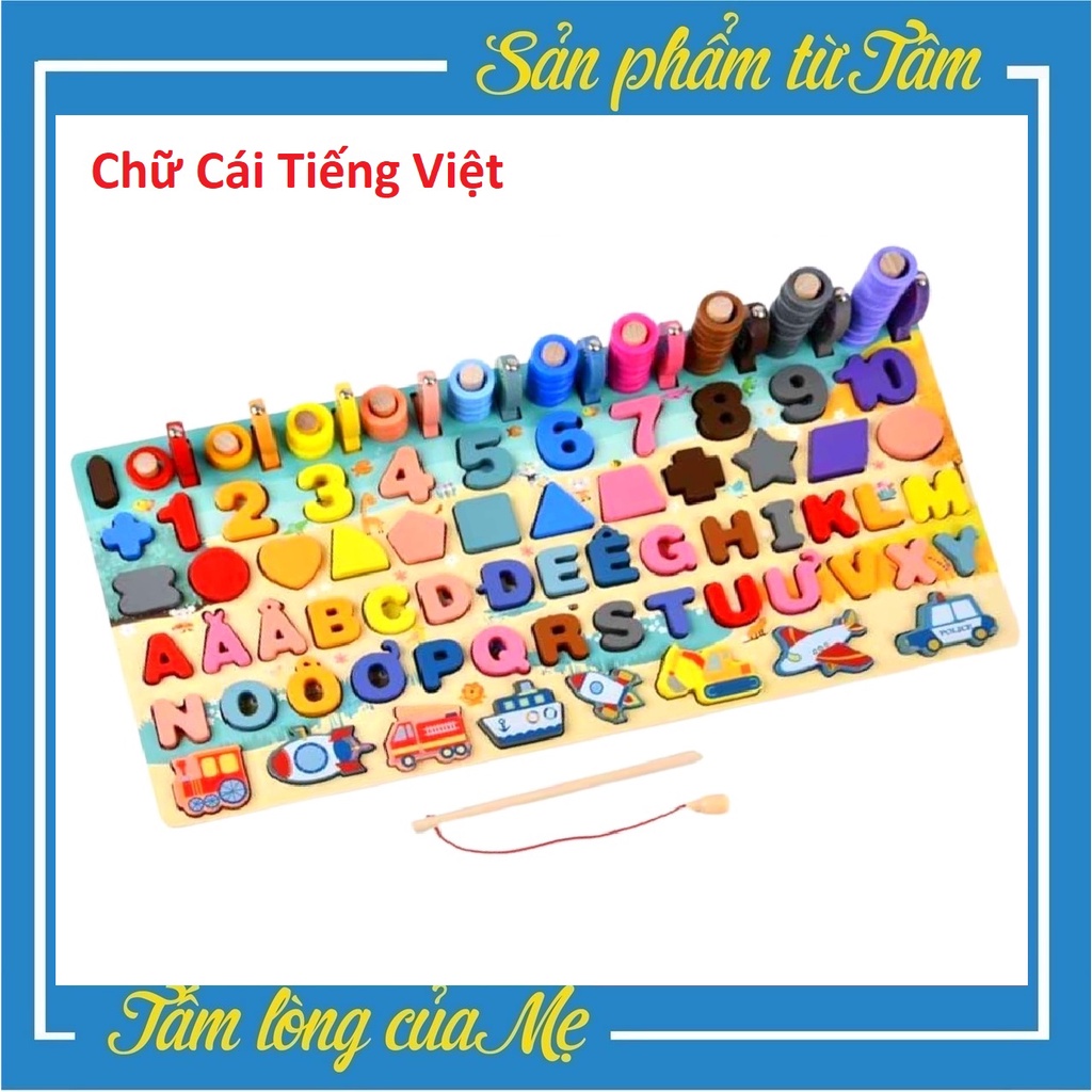 Bảng Chữ cái Tiếng Việt, Chữ Số, Đếm Lượng Theo Montessori