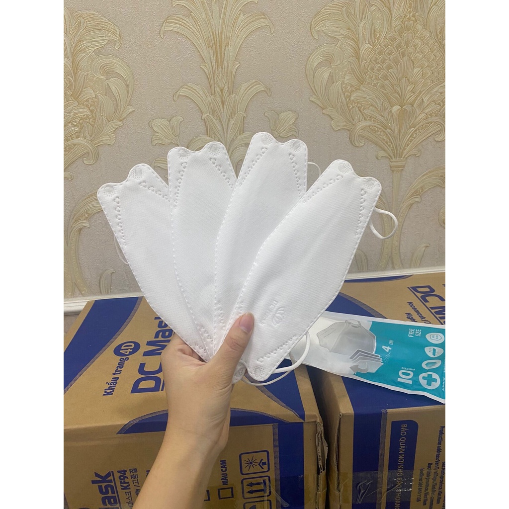 Khẩu Trang 4D KF94 BÔNG SEN VÀNG Chống Bụi Mịn Và Kháng Khuẩn cao cấp