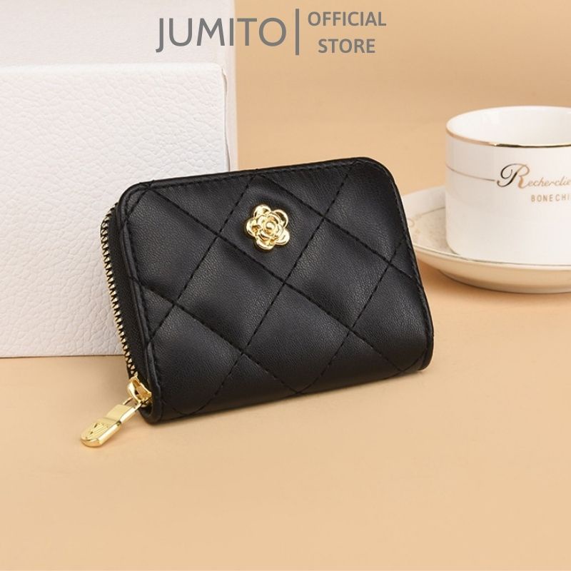 Ví nữ mini cầm tay nhỏ gọn nhiều ngăn chất da cao cấp JUMITO T1.047