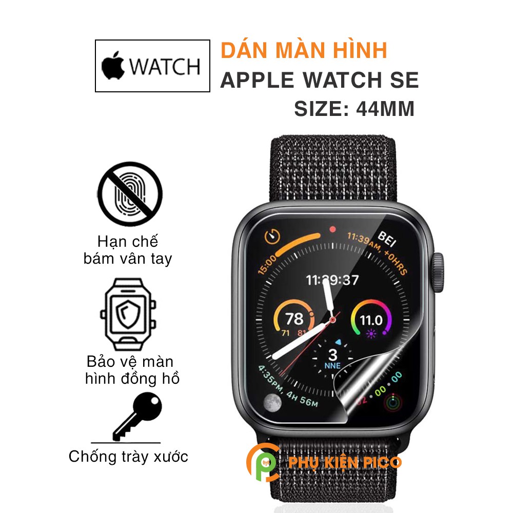 Dán màn hình Apple Watch Series 6/Apple Watch SE 40mm 44mm dẻo trong suốt – Dán dẻo Apple Watch