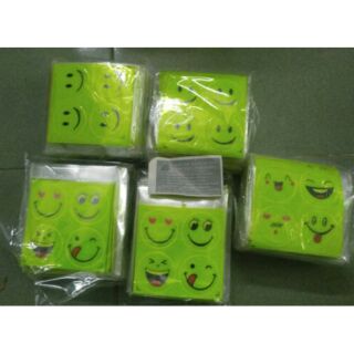 Combo 10 Sticker phản quang mặt cười - 10 cái