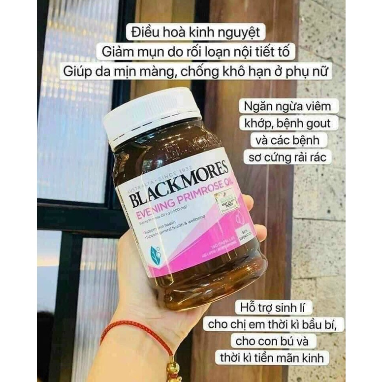 Tinh dầu hoa anh thảo Blackmores evening primrose oil 125 viên - 190 viên của Úc
