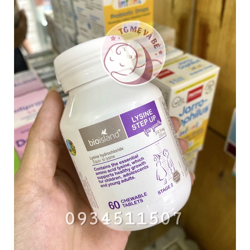 Lysin bột Bioisland Lysine Starter for Kids 150g