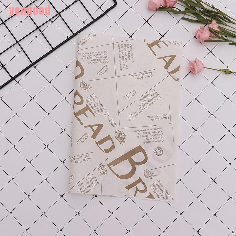 Bộ 100 Tấm Bọc Bánh Mì Sandwich Chống Dính Chất Lượng Cao