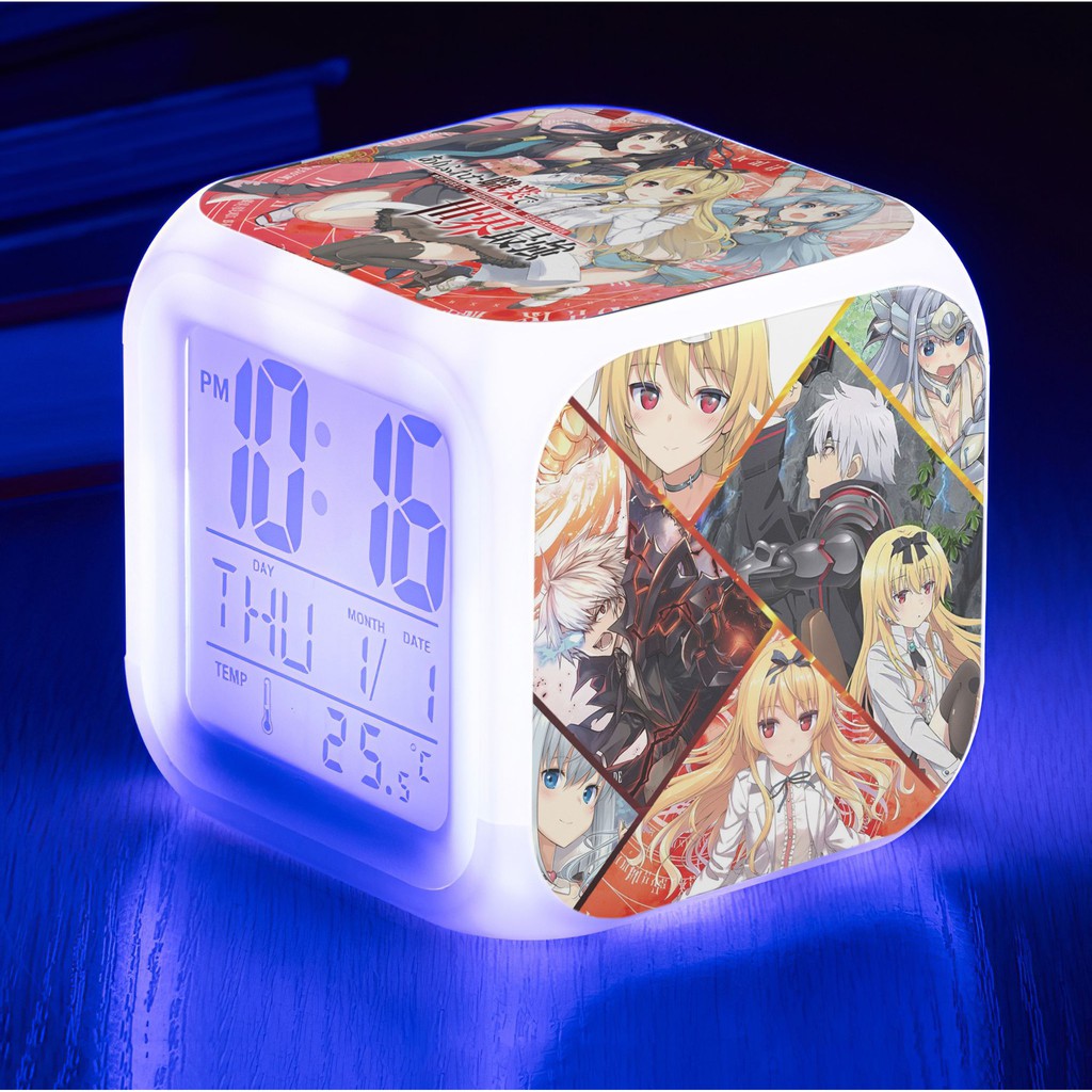 Đồng hồ LED báo thức Arifureta Shokugyou de Sekai Saikyou (tặng kèm pin)