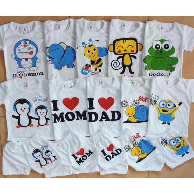 Set 5 bộ mông thú cho bé