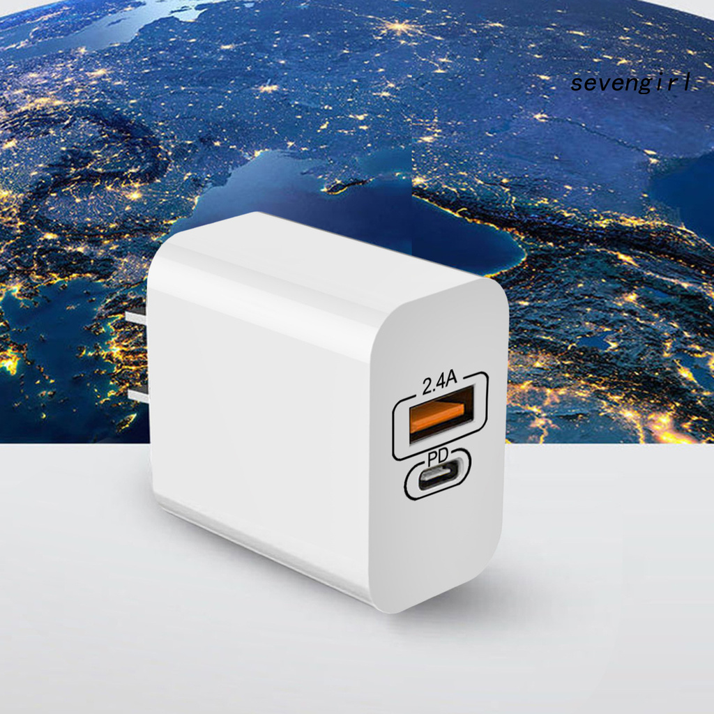 Cốc Sạc Nhanh 2 Cổng Usb Sev-Mini Pd 18w