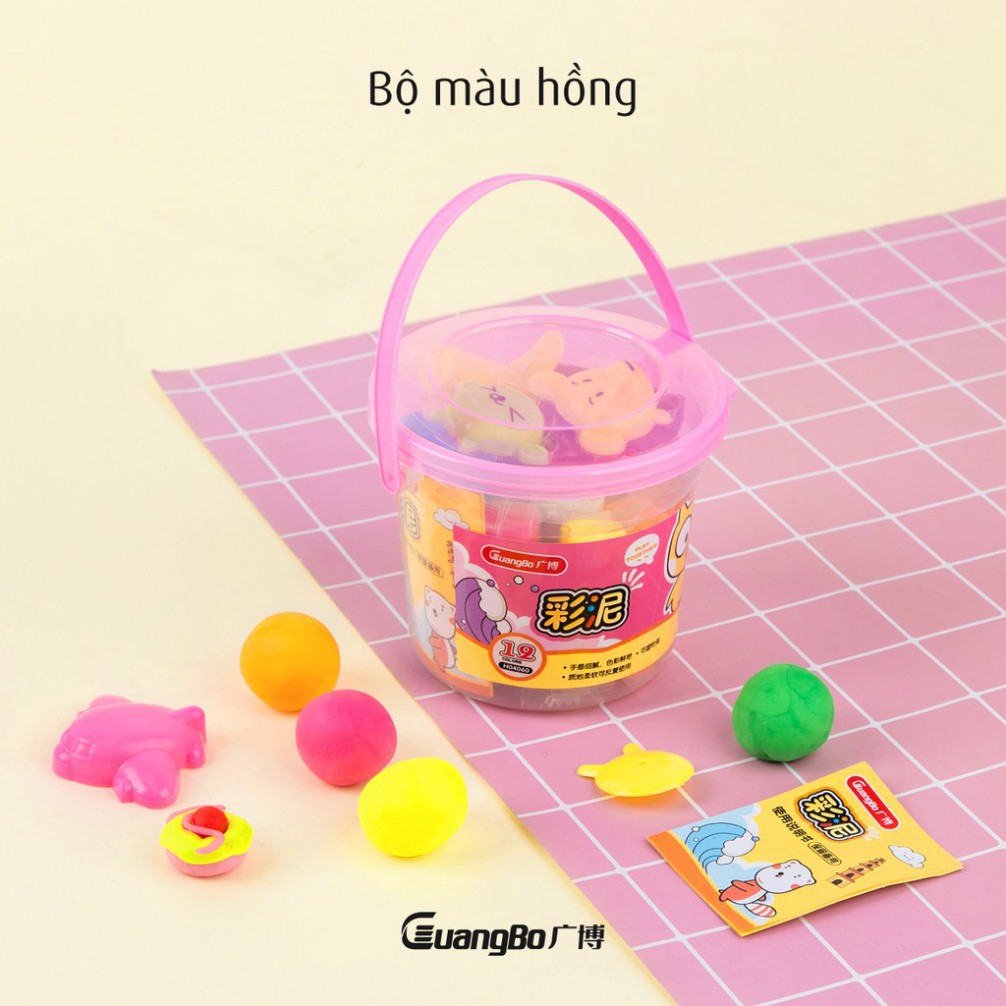 Bộ sáp nặn Tourgroups 12 màu kèm khuôn (24b/h, 48b/thùng) H04060
