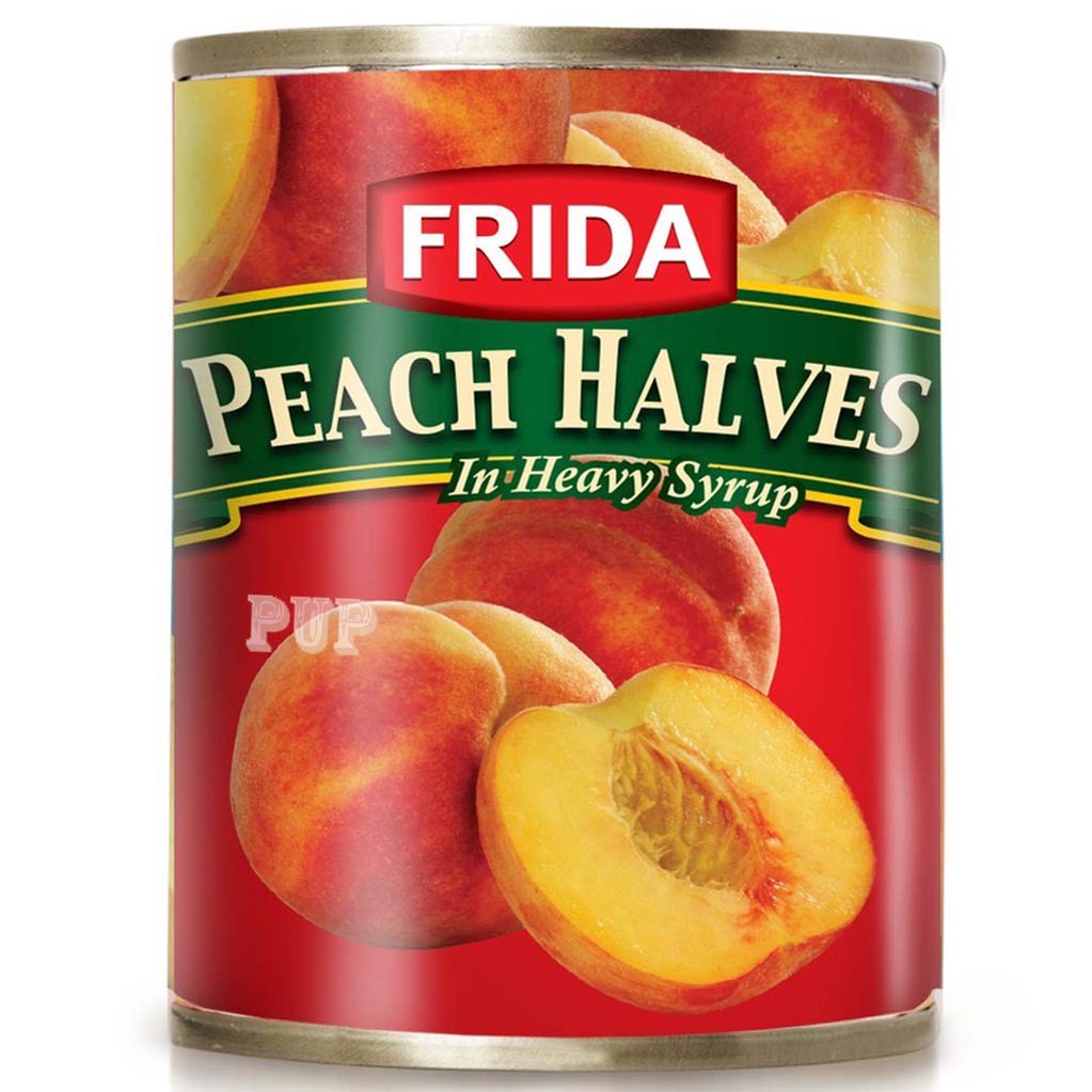 Đào Ngâm Frida Lon 825g-đào lon,trà dào, đào miếng, đào frida, peach halves