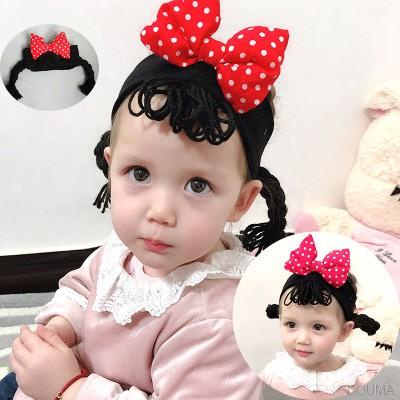 Băng Đô Co Giãn Thắt Nơ Xinh Xắn Cho Bé Gái