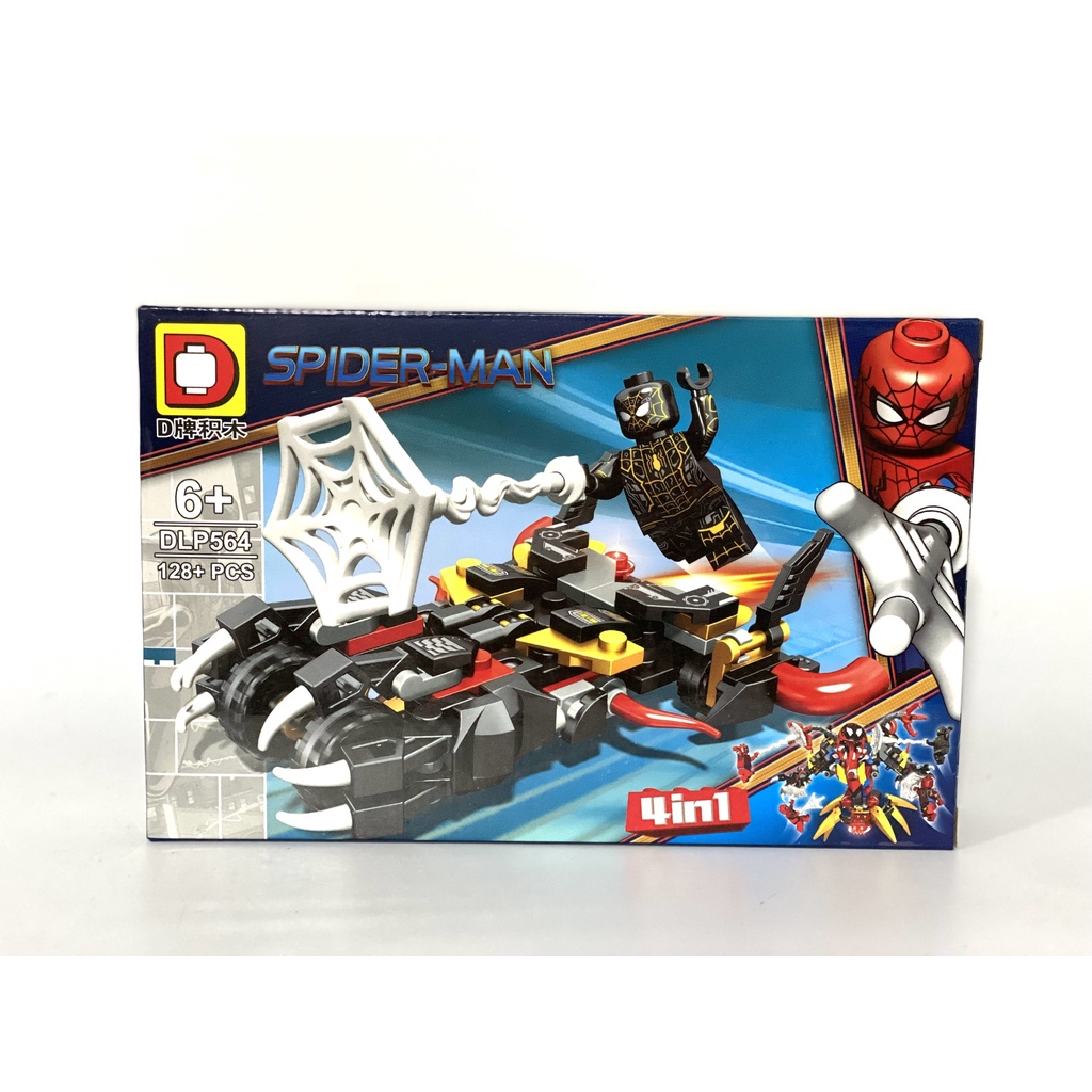 LẮP GHÉP NONLEGO BỘ 4 IN 1  NGƯỜI NHỆN - SPIDER MAN DLP564