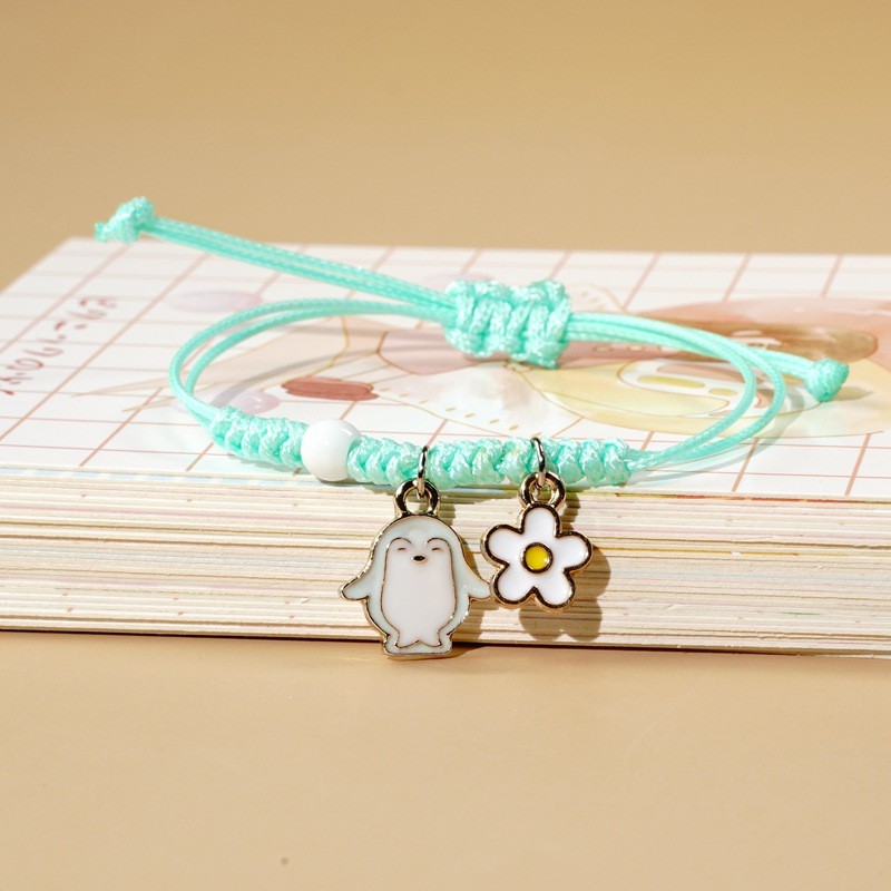 Vòng Tay Đan Dây DIY - Vòng gốm phối charm Mặt Kim Loại Hoạt Hình Đáng yêu Molangshop | BigBuy360 - bigbuy360.vn