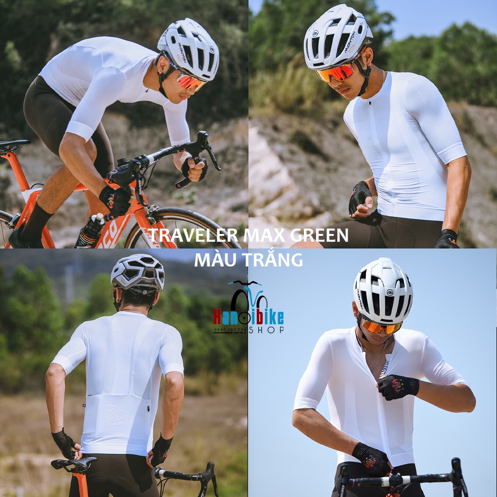 Áo đạp xe ngắn tay Monton Traveler Max nhiều màu urban +