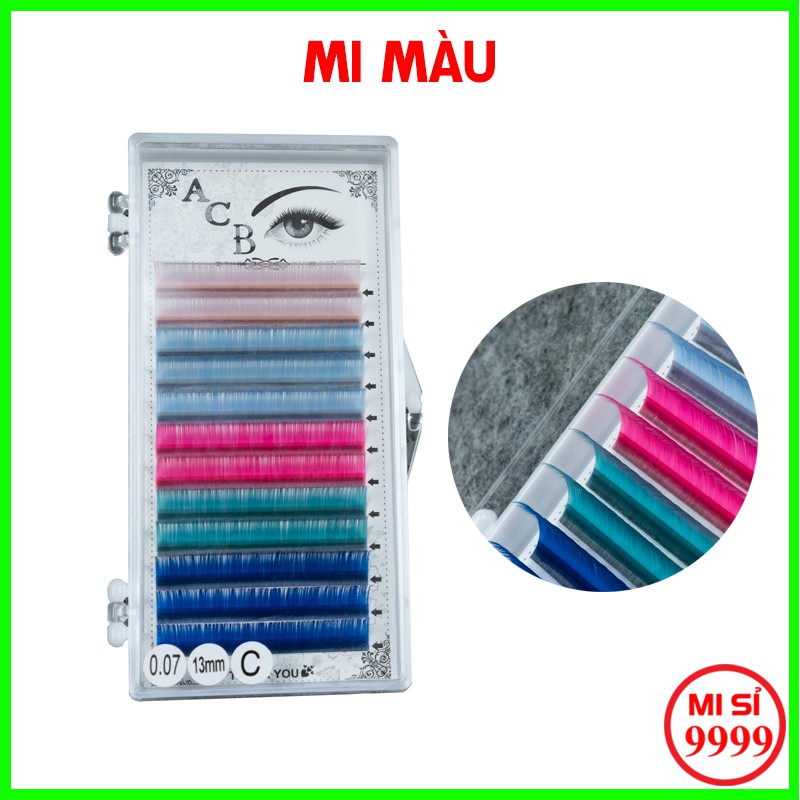 Mi màu acb, mi khay nhiều màu