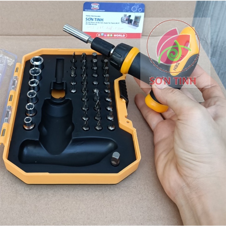 Bộ mũi vít đầu tuýp Tolsen 20036 có 41 chi tiết