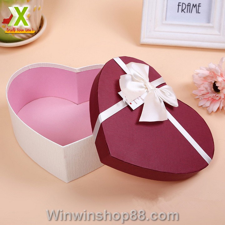 Bộ 3 Hộp Quà Trái Tim V.2, Hộp Quà Hình Trái Tim Có Nơ Sang Trọng - Do_luu_niem | BigBuy360 - bigbuy360.vn