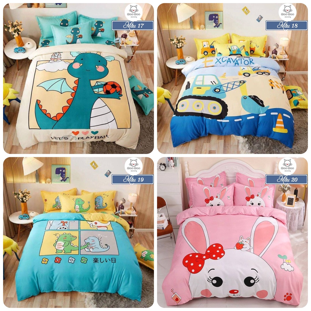 Bộ 4 Món Chăn Ga Gối Cotton Tina Doremon, Công Chúa Dày Dặn, Mềm Mịn | BigBuy360 - bigbuy360.vn