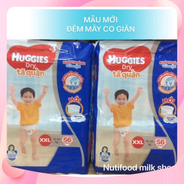 [MẪU MỚI ]BỈM HUGGIES QUẦN L68 M74 XL62 XXL56SP02