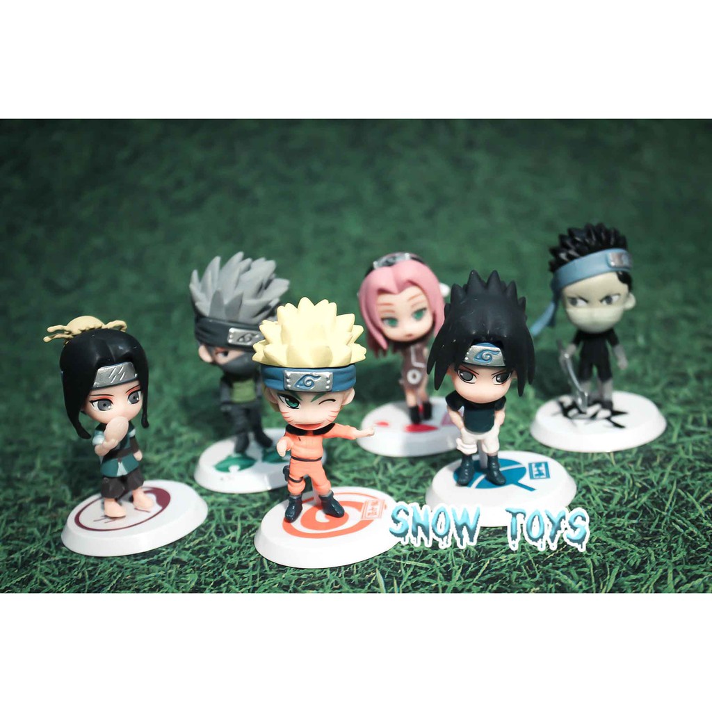 Mô hình Naruto - Mô hình các nhân vật Naruto Sasuke Sakura Kakashi Killer Bee Team Akatsuki - Cao 8cm