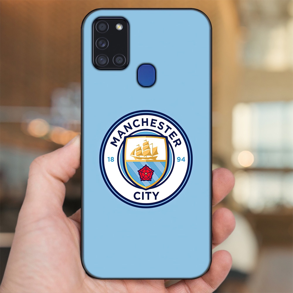Ốp lưng Samsung A21S viền đen in hình Manchester City MC