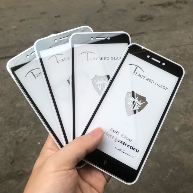 Kính cường lực 9H Xiaomi Redmi 5A full màn hình đen , không chấm liti không hở