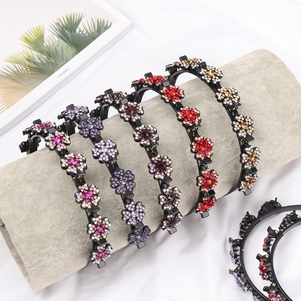 PINEVN Kẹp Tóc Mái Đôi Đính Đá Tạo Kiểu Tóc Thời Trang