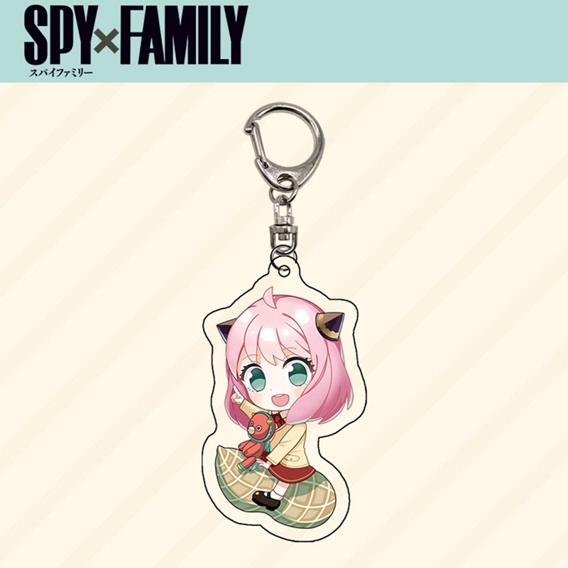 Móc Khóa Acrylic Trong Suốt In Hình Anime Độc Đáo