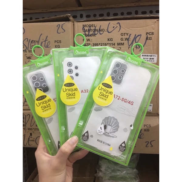Ốp lưng dẻo trong suốt siêu mỏng OuCase VuCase A32/A52/A72/A13/A23/A33 không ố chống xước