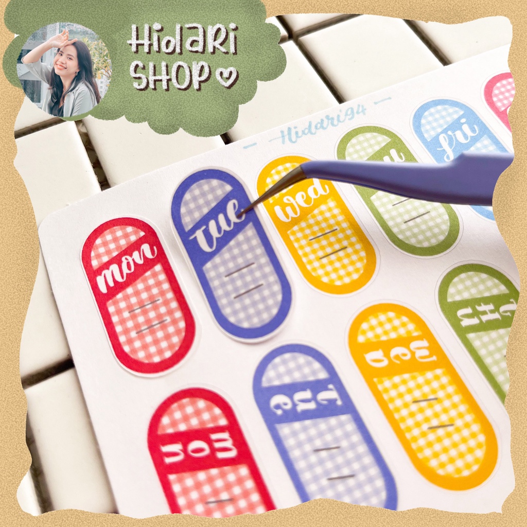 Sticker Đề Thứ Caro Xinh Xắn - Hidari