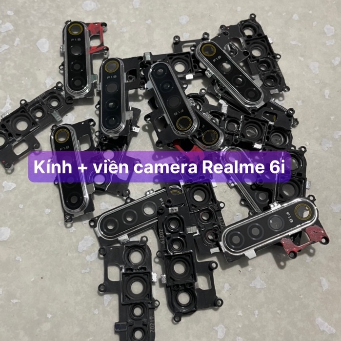 bộ kính camera Realme 6i (gồm kính và viền)