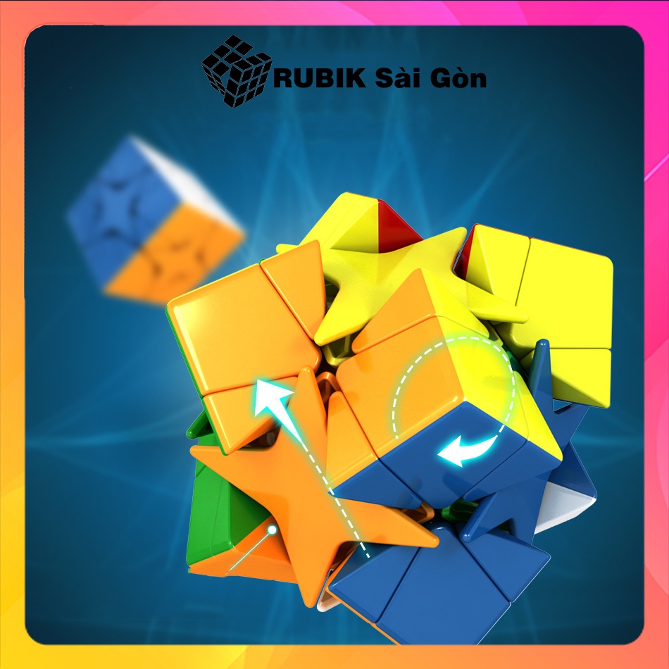 Rubik Biến Thể Polaris Rubic Ma Thuật Biến Dạng MoYu Meilong Đẹp Khó Nâng Cao Xoay Trơn Mượt Giá Rẻ Cho Người Mới Chơi