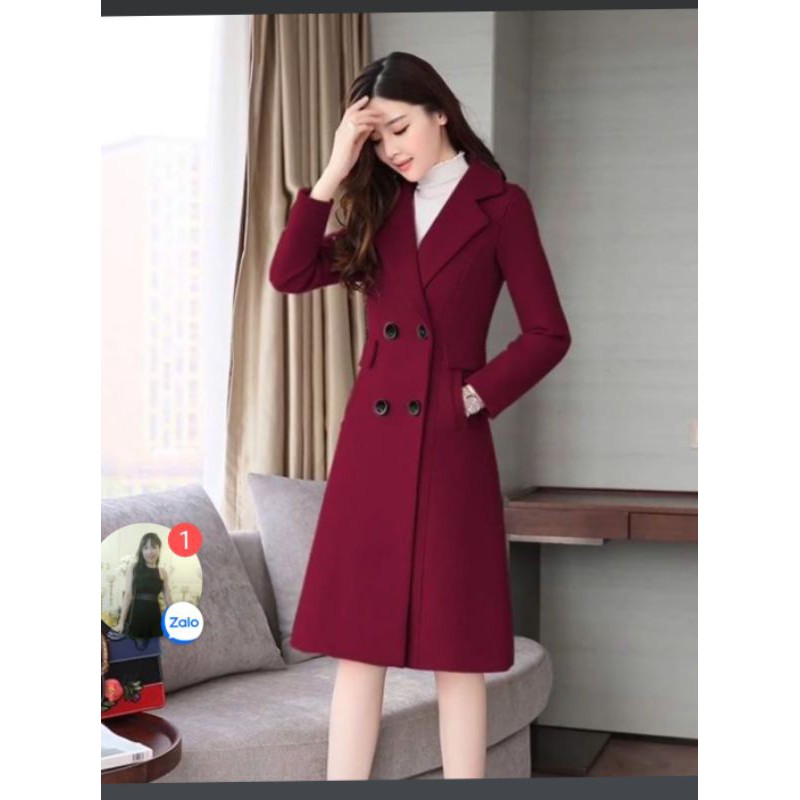 áo khoác dạ Cổ véc hàn quố