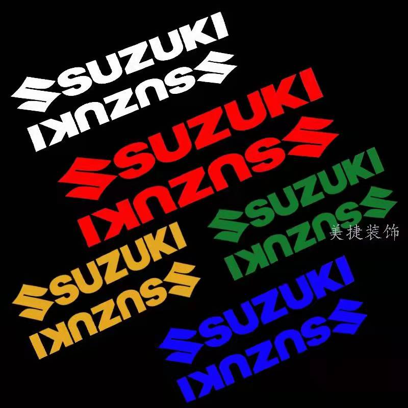 Miếng Dán Phản Quang In logo suzuki Nhiều Màu Sắc Chống Thấm Nước Trang Trí Xe Máy / Xe Đạp Điện