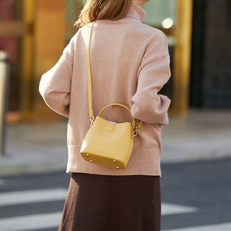 Túi đeo vai IELGY cỡ lớn màu trơn thời trang cho nữ