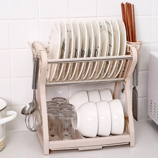 Giá kệ để bát đĩa chén nhựa nhỏ tiện lợi