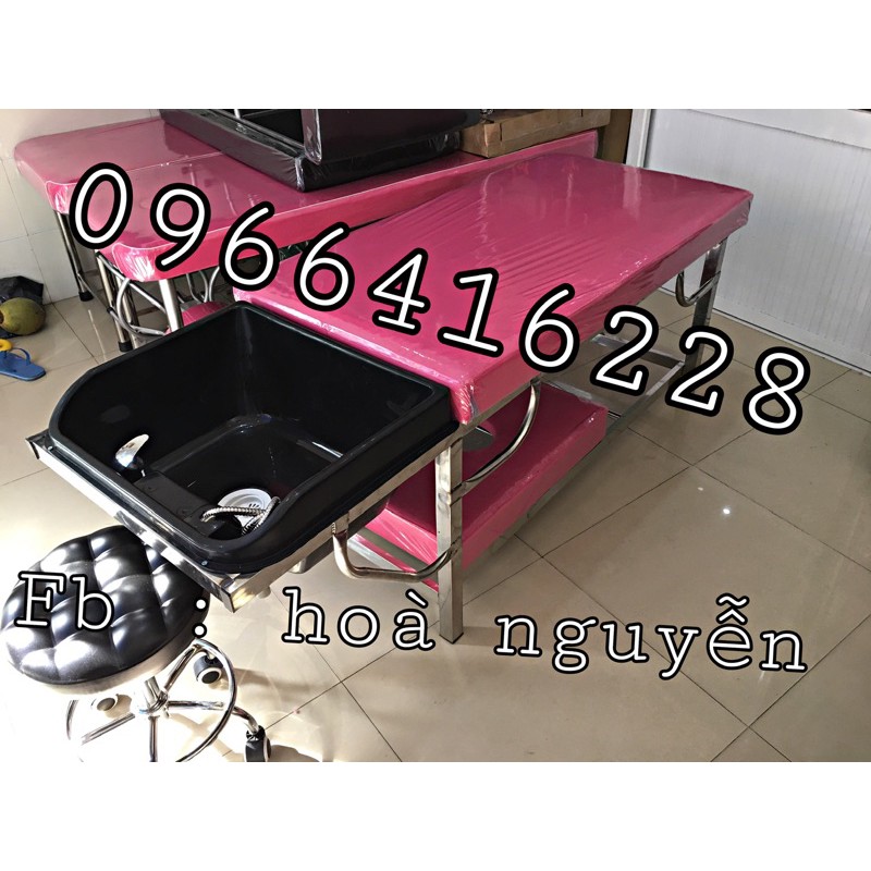 Giường gội đầu inox