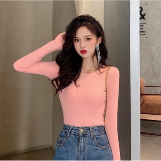 HÀNG SẴN_Áo Len Gân Cổ Thuyền