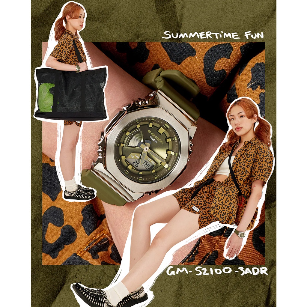 Đồng hồ unisex Casio G-Shock GM-S2100-3A chống va đập, chống nước 200m, hàng chính hãng