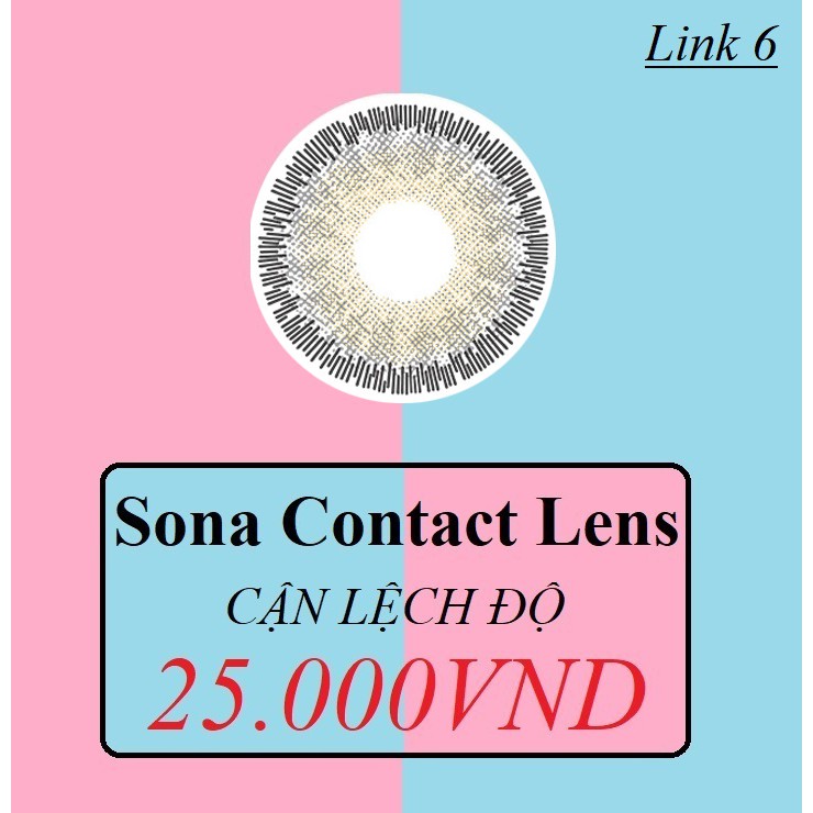 [XẢ HÀNG-6] LENS CẬN LỆCH &lt;kính áp tròng Sona Contact Lens&gt;