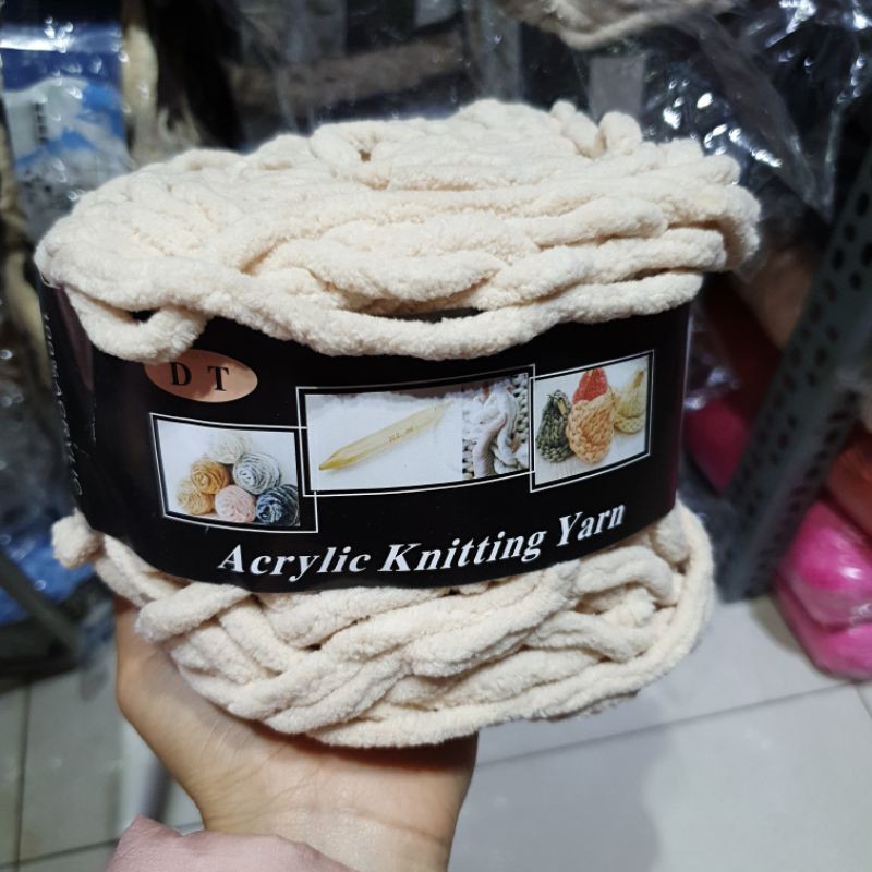 Len bông sữa cuộn to 200gam