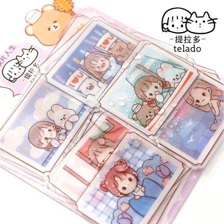 Bộ 40 sticker Telado dễ Thương E101