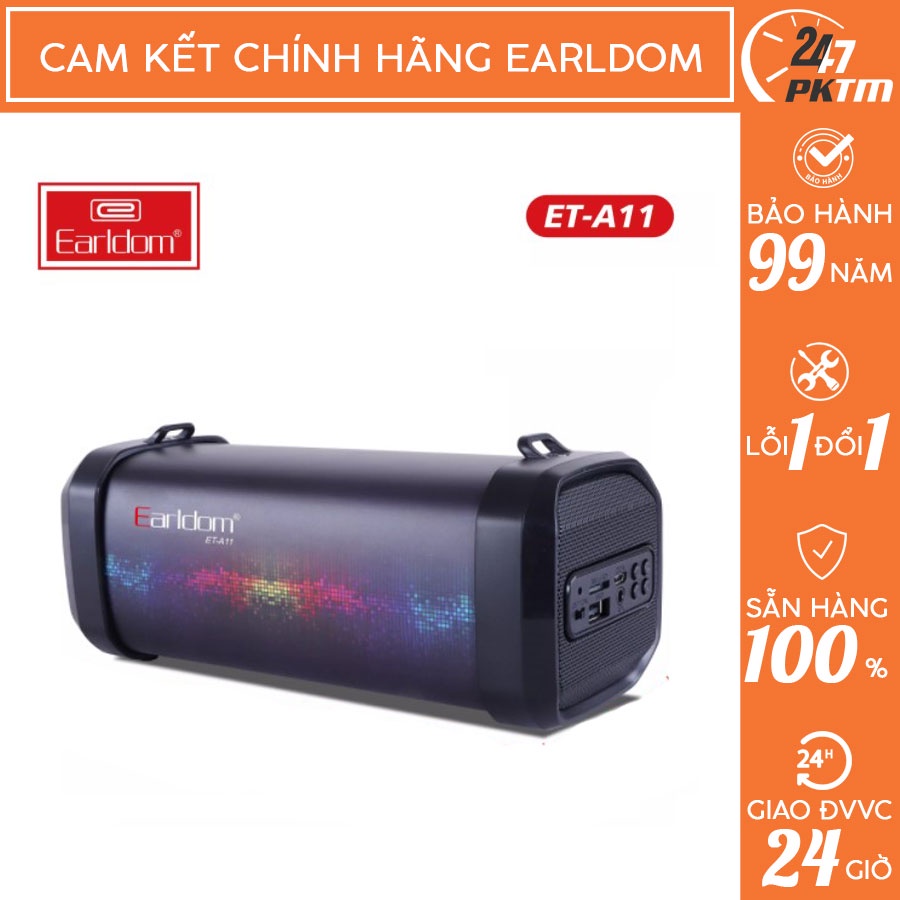 CHÍNH HÃNG EARLDOM Loa Bluetooth Thiết Kế Nhỏ Gọn Siêu Trầm Earldom ET- A11 | Phụ Kiện Thông Minh 247 VN