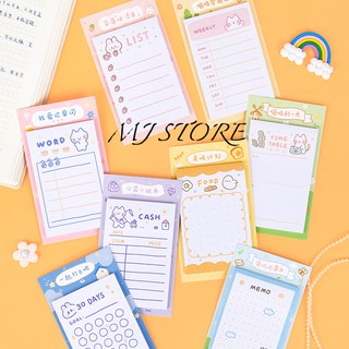 Giấy note bé mèo cute 30 tờ - Sticky note - mjstore