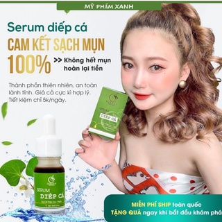 Serum diếp cá IGREEN sạch mụn,hết thâm, \se khít lỗ chân lông,nuôi dưỡng da hư tổn cam kết sạch mụn 100%