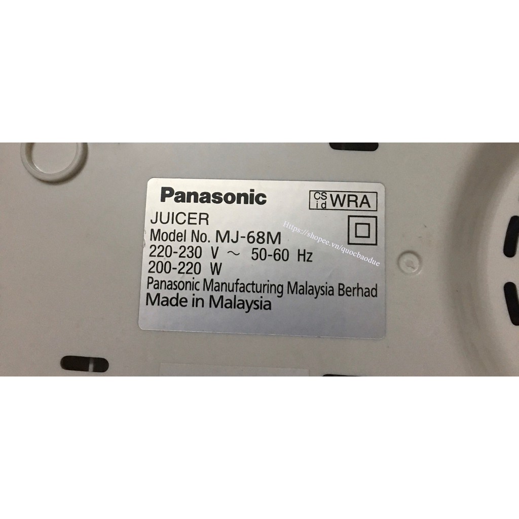 Máy ép trái cây Panasonic MJ-68MWRA MJ68MWRA MJ68 MJ-68 MJ-68M
