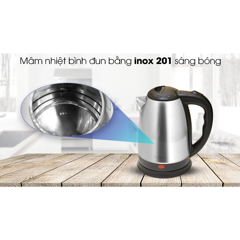 Bình đun siêu tốc Delites 1.8 lít ST18S05