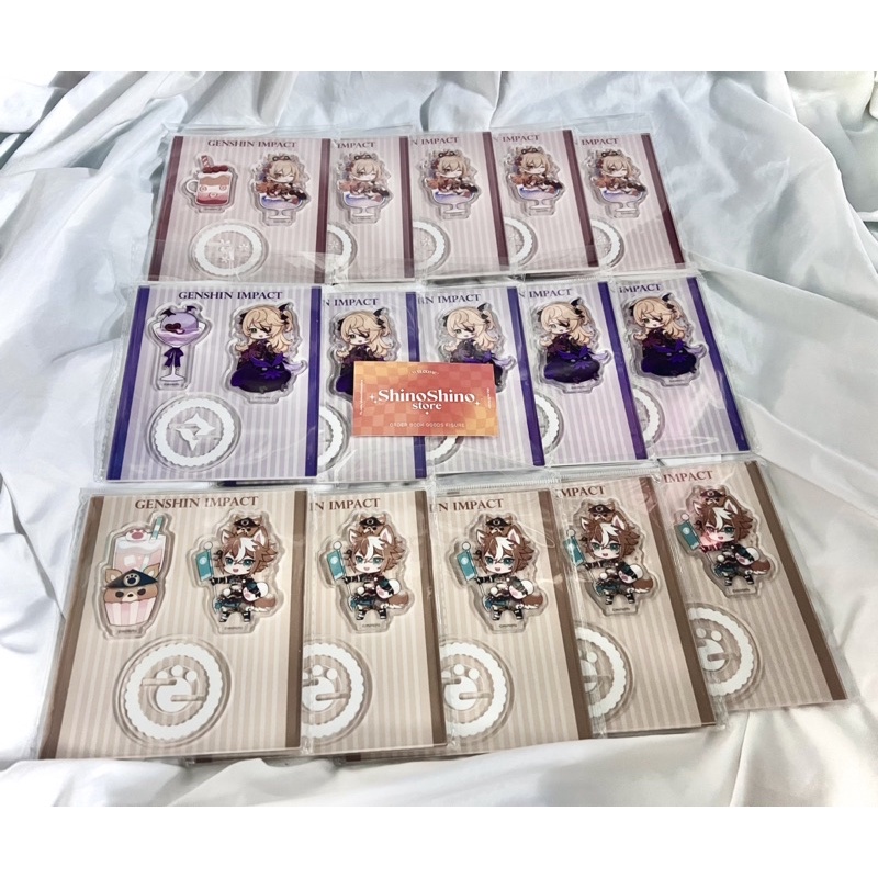 Mô hình nhân vật standee acrylic/ huy hiệu tròn/ huy hiệu da pu cafe Yoimiya Fishcl Gorou genshin impact off