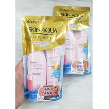 Gel chống nắng dưỡng trắng mượt Skin Aqua Silky White Gel SPF 50+ PA++++