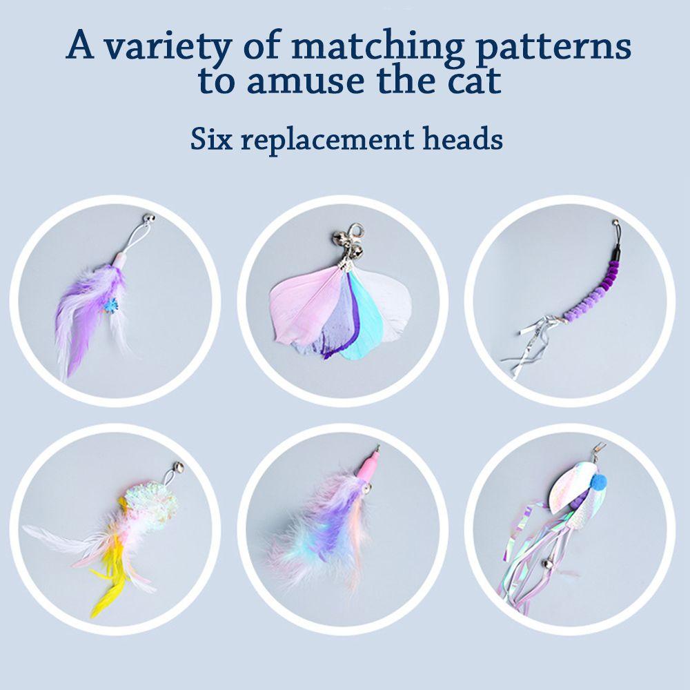 WTTLE Bộ 7 Gậy Đồ Chơi Tương Tác Cho Mèo